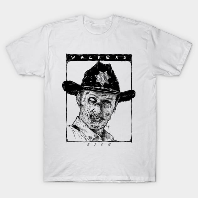 Walkers: Rick T-Shirt by DesecrateART